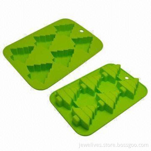Christmas Tree Shaped Ice Cube Tray, Made of Food Grade Silicon